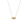 Calastara 11:11 Angel Number Crystal Encrusted Bar Necklace for Women