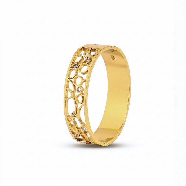 Calastara Celestial Crystal Gold Bracelet for Women