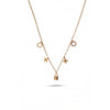Calastara Lucky Lock Charm Gold Pendant Necklace for Women