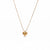 Calastara Puffy Heart Gold Pendant Necklace for Women