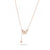 Calastara Butterfly Grace Rose Gold Pendant Necklace for Women