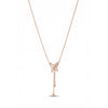 Calastara Flutter Butterfly Rose Gold Pendant Necklace for Women