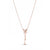 Calastara Flutter Butterfly Rose Gold Pendant Necklace for Women