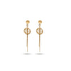 Calastara Celestial Tassel Gold Drop Earrings for Women
