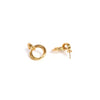 Calastara Interlocking Double Hoop Drop Earrings for Women