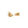Calastara Luna Loop Gold Drop Earrings for Women