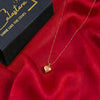 Calastara Puffy Heart Gold Pendant Necklace for Women