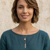 Calastara Golden Butterfly Drop Pendant Necklace for Women