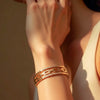 Minimal Luxe Gold Chain-Link Bracelet