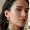 Calastara Luxe Link Anti-Tarnish Gold Earrings