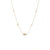 Calastara Tri-Tone Interlocking Clover Station Chain Necklace for Women