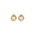 Calastara Twisted Dual Hoop Gold Earrings for Women