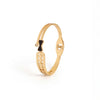 Calastara Noir Bow Gold Bracelet for Women
