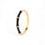 Calastara Noir Bamboo Crystal Gold Bracelet for Women