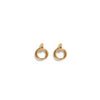 Calastara Interlocking Double Hoop Drop Earrings for Women