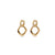 Calastara Luxe Link Anti-Tarnish Gold Earrings