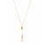 Calastara Golden Butterfly Drop Pendant Necklace for Women