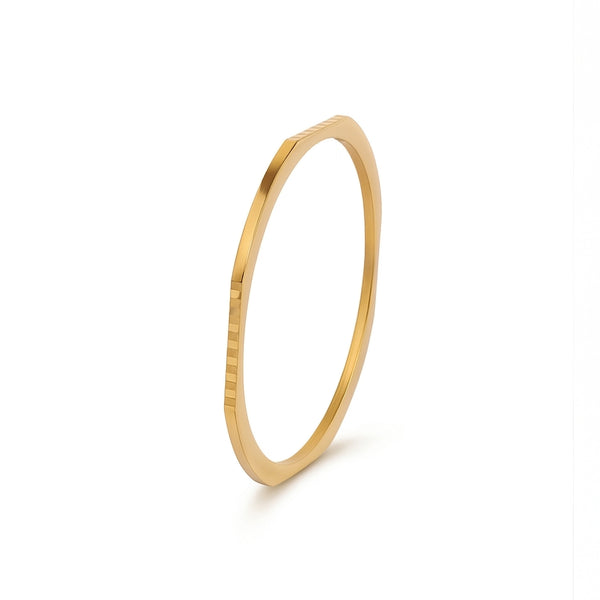 Calastara Luxe Edge Gold Bracelet for Women