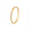 Calastara Linked Elegance Crystal Gold Bracelet for Women