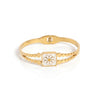 Calastara Daisy Pearl Charm Gold Bracelet for Women