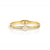 Calastara Blossom Crystal Gold Bracelet for Women