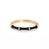 Calastara Noir Bamboo Crystal Gold Bracelet for Women