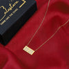 Calastara 11:11 Angel Number Crystal Encrusted Bar Necklace for Women