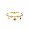 Calastara Evil Eye Charm Gold Bracelet for Women