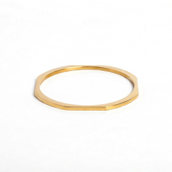Calastara Luxe Edge Gold Bracelet for Women