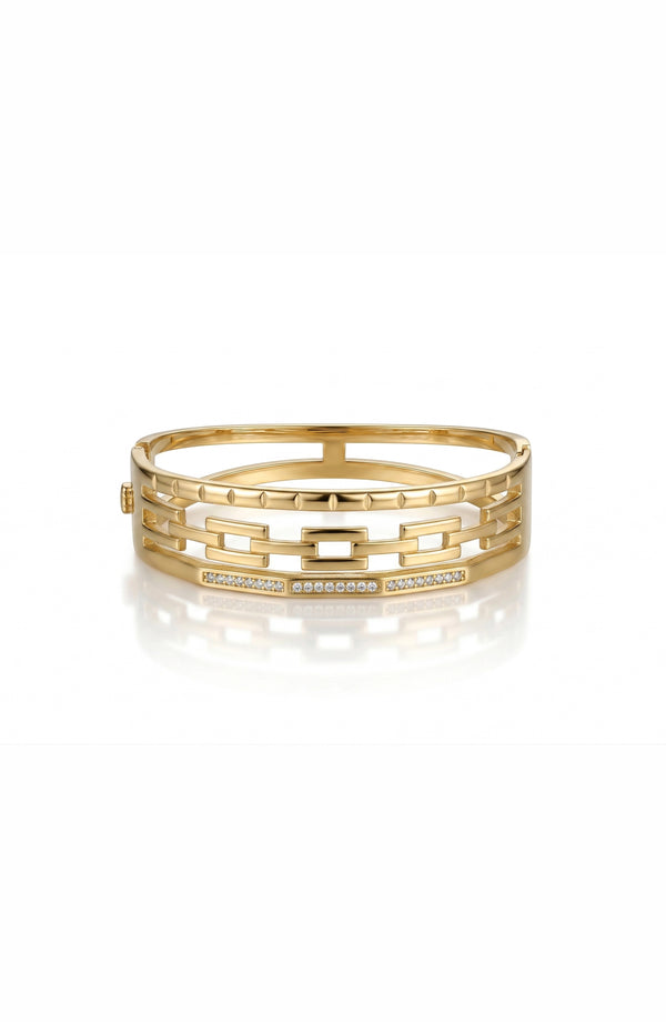 Minimal Luxe Gold Chain-Link Bracelet