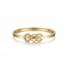 Calastara Interlocking Circle Gold Bracelet for Women