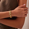 Calastara Geometric Gold Cuff Bracelet – Anti Tarnish Minimal Statement Bracelet