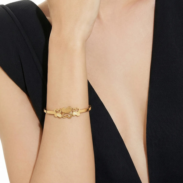 Calastara Golden Butterfly Charm Bracelet for Women