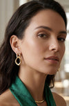 Calastara Luxe Link Anti-Tarnish Gold Earrings