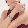 Calastara Evil Eye Charm Gold Bracelet for Women