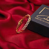 Calastara Linked Elegance Crystal Gold Bracelet for Women